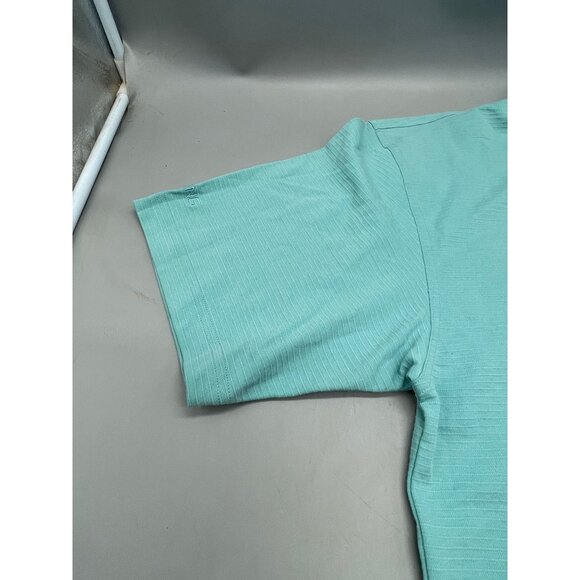Ping Collection Karsten men's Jacquard sport shirt medium aqua 3 mother of READ - Picture 6 of 9
